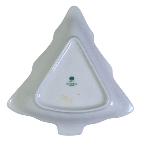 NIKKO Christmastime Cheese Board And Candy Dish Japan Christmas New Years - Picture 5 of 10